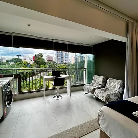 Studio Em Condominio De Luxo-Ar Condicinado-Perto Do Aeroporto-Parque Ibirapuera-Metro-Aacd-Medplex-Casv São Paulo Exterior photo
